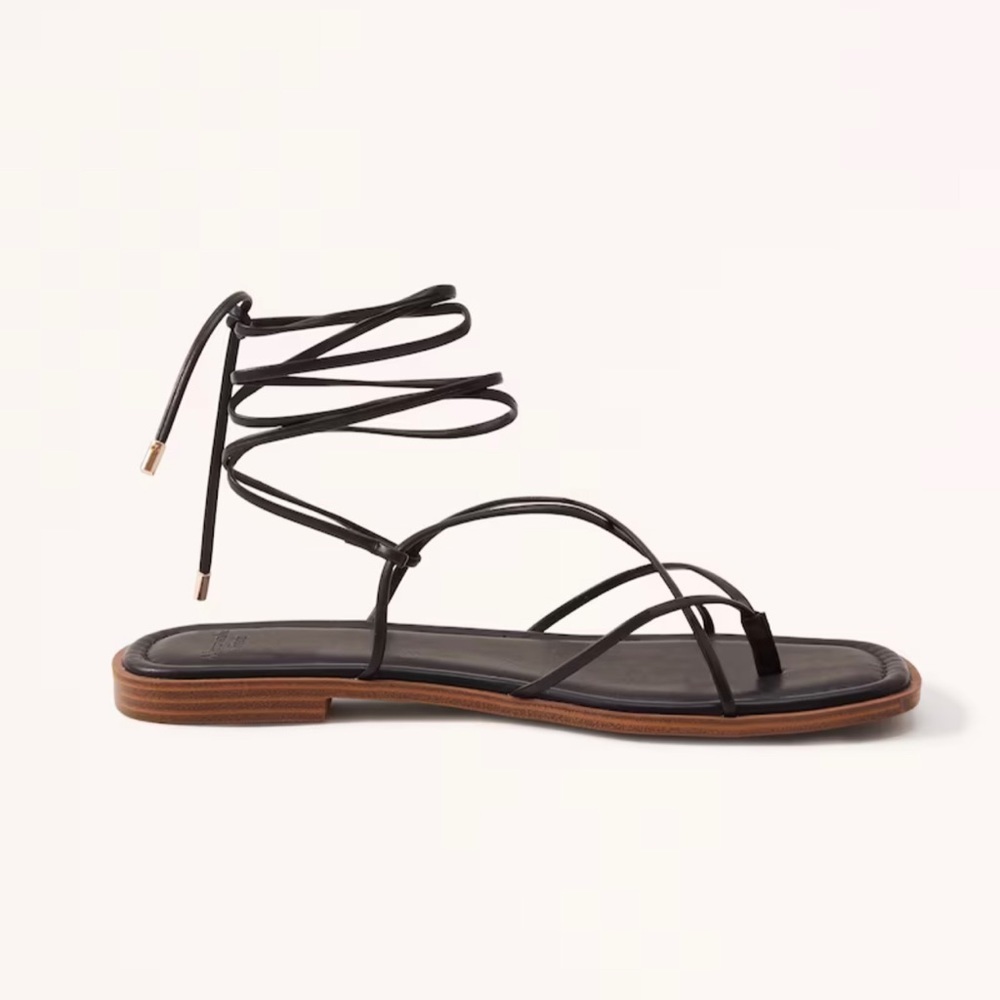 abercrombie strappy flat sandals